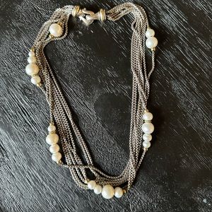15 inch David yurman pearl multi strand choker
